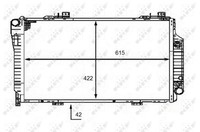 NRF 58483 KüHler, MotorküHlung For MERCEDES-BENZ