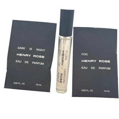 Henry Rose Flora Carnivora 8ml Spray + Dark Is Night + Fog Samples Set