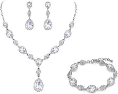 juego de collar y aretes regalo para mama esposa mujer mi novia boda joyeria NEW