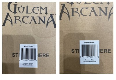 Golem Arcana The Black Widows HBS-GA113 & The Jade Guardians HBS-GA1004 NEW