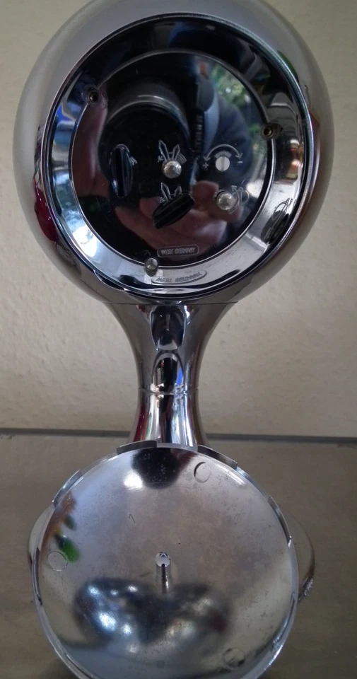 Blessing Design Kugel Wecker Kugeluhr in Chrom 1970er 70er Space age Sputnik-2 - Bild 3 von 3