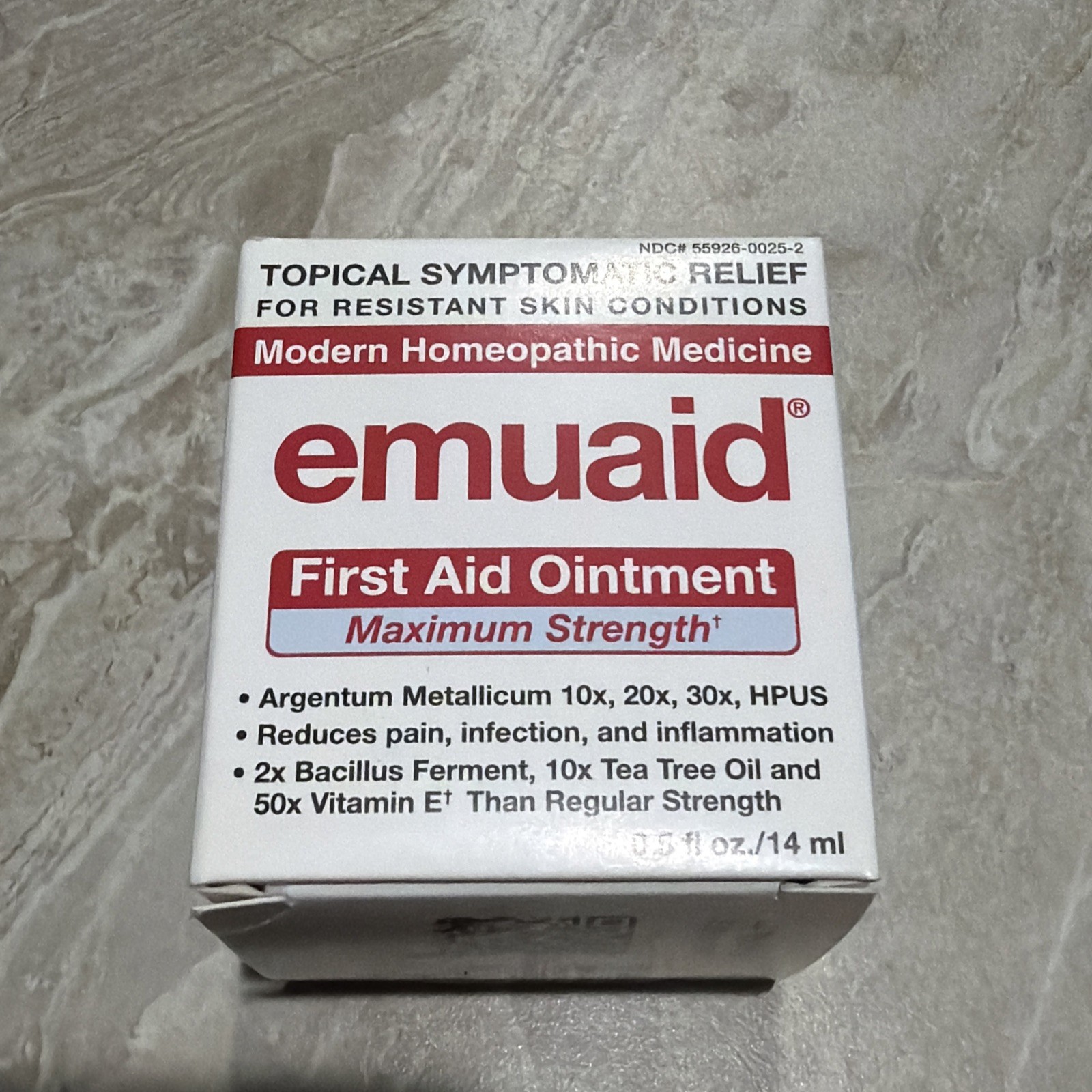 EMUAID FIRST AID Ointment. Maximum Strength- 0.5oz. Exp 10/2026+ FREE SHIPPING