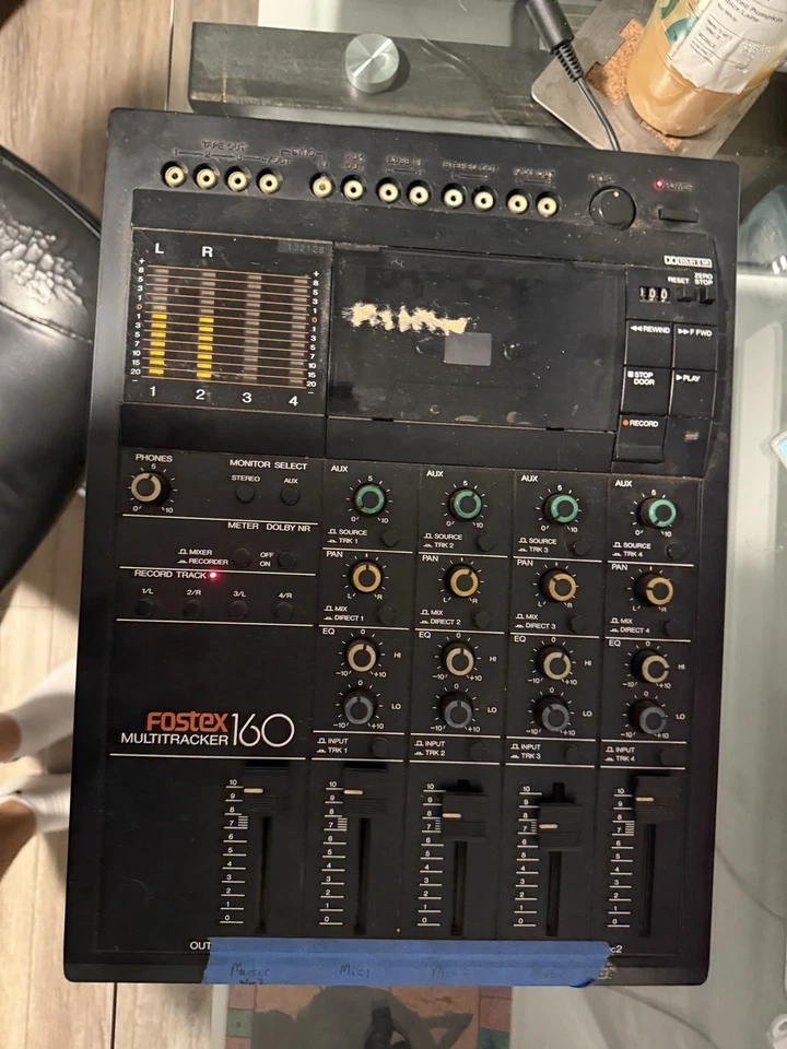 Fostex 160 4-Spur Recorder with Casette Multitracker 4-Channel POWERS ON - Image 2 of 4