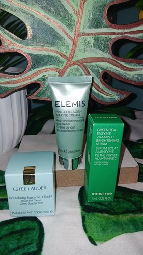 NEW IN BOX 3 Pc Estee Lauder, Innisfree, Elemis Skincare Lot #12