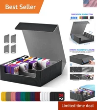 Card Storage Box for Trading Cards, 2400+ MTG Commander Deck Box With 24pcs C...