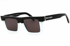 PALM ANGELS NAPA PERI109S25PLA0014007 Sunglasses Black Blue Frame Gray Lens 51mm