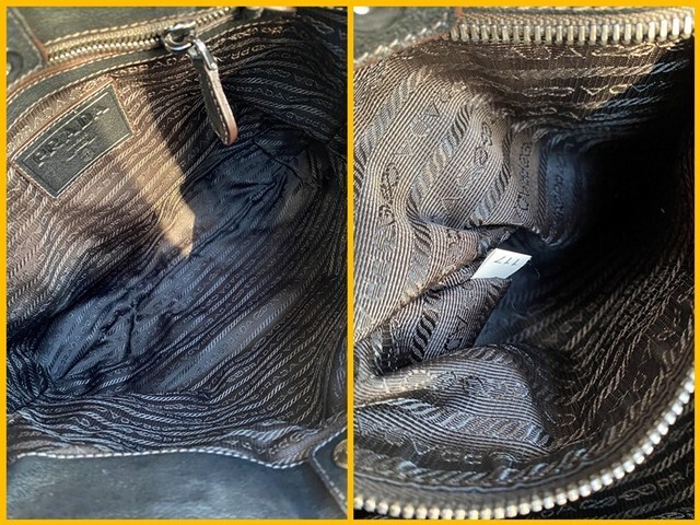 Prada Jacquard Logo 2-Way Shoulder Bag BN1302 Vintage Authentic thumbnail 9