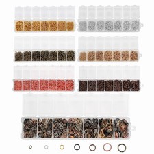 1370pcs Mixed Metal Jump Rings Split Rings Set - DIY Jewelry Making Kit