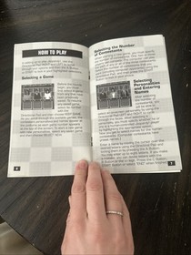 Sega CD Manual Only Jeopardy W/Reg Card