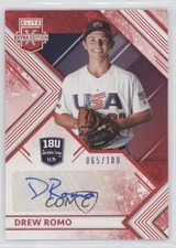 2018 Elite Extra Edition 18U National Team Signatures Red Drew Romo Auto a3i