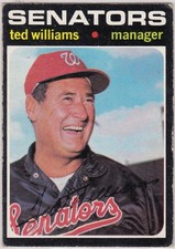 1971 TOPPS - #380 TED WILLIAMS (SENATORS)!! GREAT HOF CARD!!