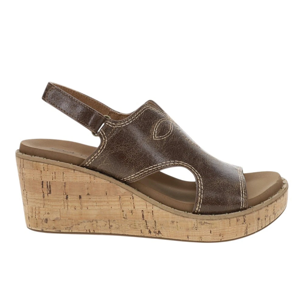 Corkys Darlin Wedge Slingback Womens Brown Casual Sandals 41-0715-COGN