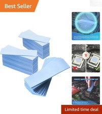 30 Light Blue Silicone Thermal Pads - 2.6x0.8 Inch for Effective Heat Management