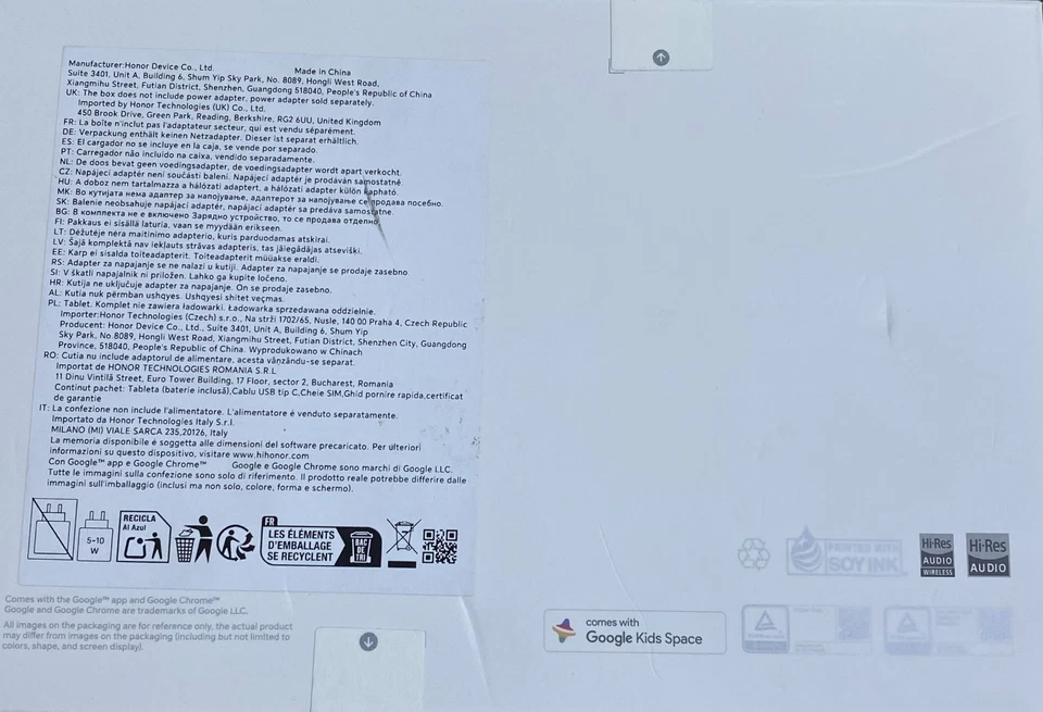 Brand New HONOR Pad X8a 11 Inch 128GB 4GB RAM Wi-Fi 4G Tablet Unlocked Grey - Image 2 of 3