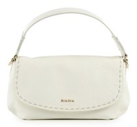 Biasia Path Flap Bag Schultertasche UmhäNgetasche Tasche Avorio Weiß