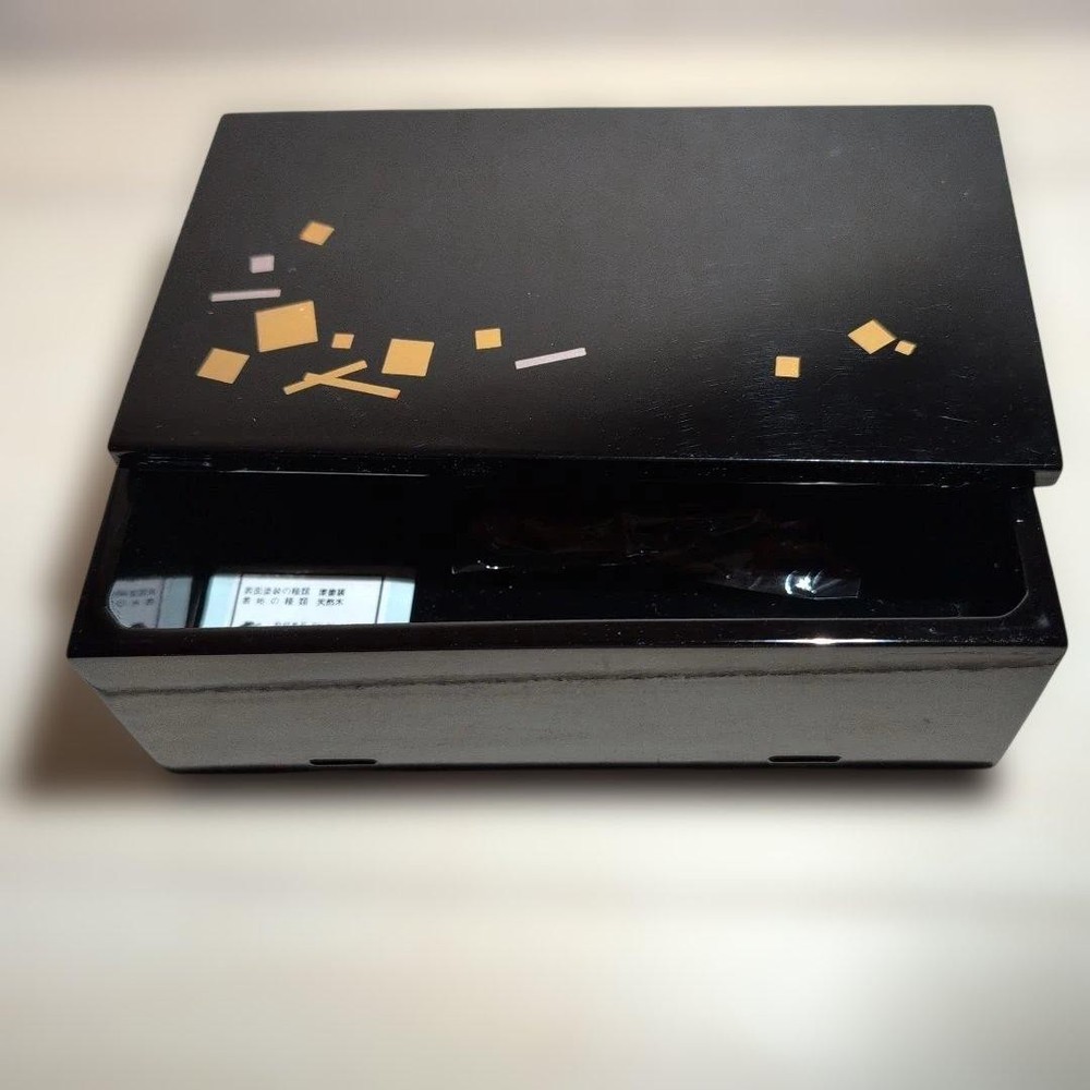 Jubako Bento Box Japanese Lacquerware Jubako black gold pattern Jubako Bento Box Japanese Lacquerware Jubako black gold pattern