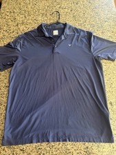 Callaway Opti Dri Men s Size L DARK NAVY BLUE Golf Performance Polo Shirt