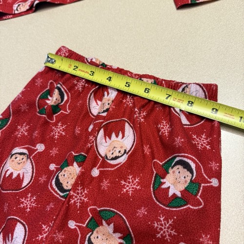 2pc Elf On The Shelf Pajamas Unisex Kids 4T Button Up Pjs Flame Resistant! - Picture 14 of 15