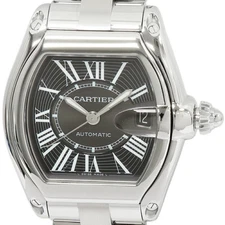 Cartier Roadster LM W62041V3 Men's Automatic Stainless steel Black Wristwatches
