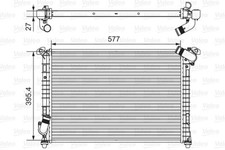 MINI MINI 2004-2007 CONVERTIBLE Mini Cooper 02-08 1.6 Petrol Radiator 734328