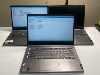 Lot of 3 Lenovo ThinkBook 14-IIL 20SL i7 8GB NO SSD BOOTS FP/R