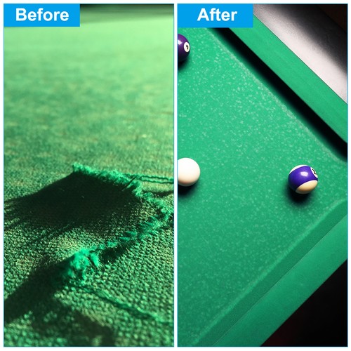Billiard Cloth 9ft Professional Pool Table Felt with 6 Felt Cloth Strips Black - Picture 6 of 7