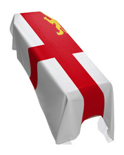 Sark Coffin Drape Flag - Premium Quality and Made To Order in the UK