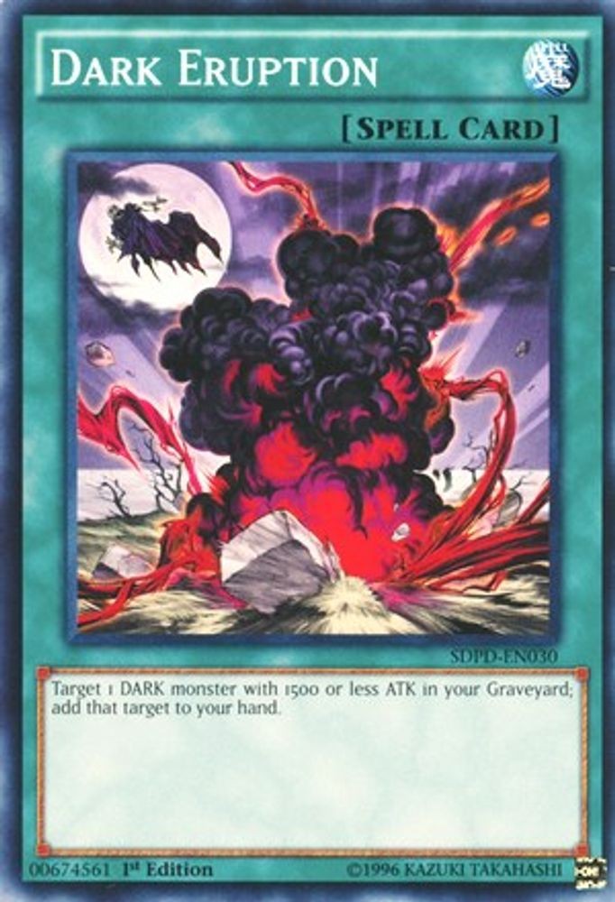 1st Edition Dark Eruption #SDPD-EN030 SDPD MP YuGiOh