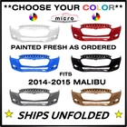 UNFOLDED OEM 2014 2015 CHEVY MALIBU FRONT BUMPER CHOOSE YOUR COLOR 23146557
