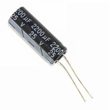 50pcs 25V 2200uF 2200MFD 105C Aluminum Electrolytic Capacitor 10 25mm