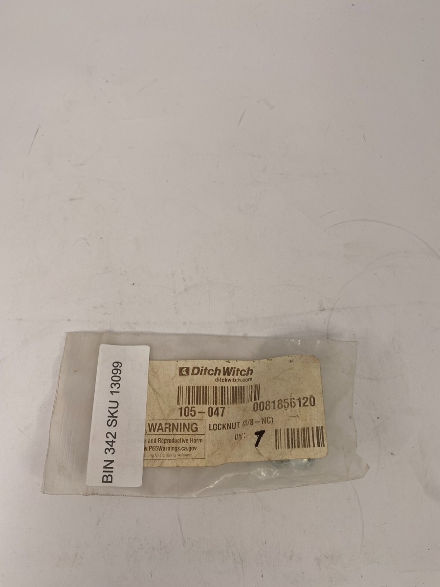 Genuine OEM Ditch Witch 105-047 Locknut 3/8-NC NOS (7pcs) | eBay