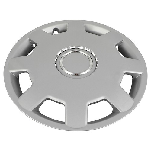 Silver 13" Set of 4 Snap On Full Hub Caps Wheel Covers Fit R13 Tire & Rim ABS - Picture 6 of 9