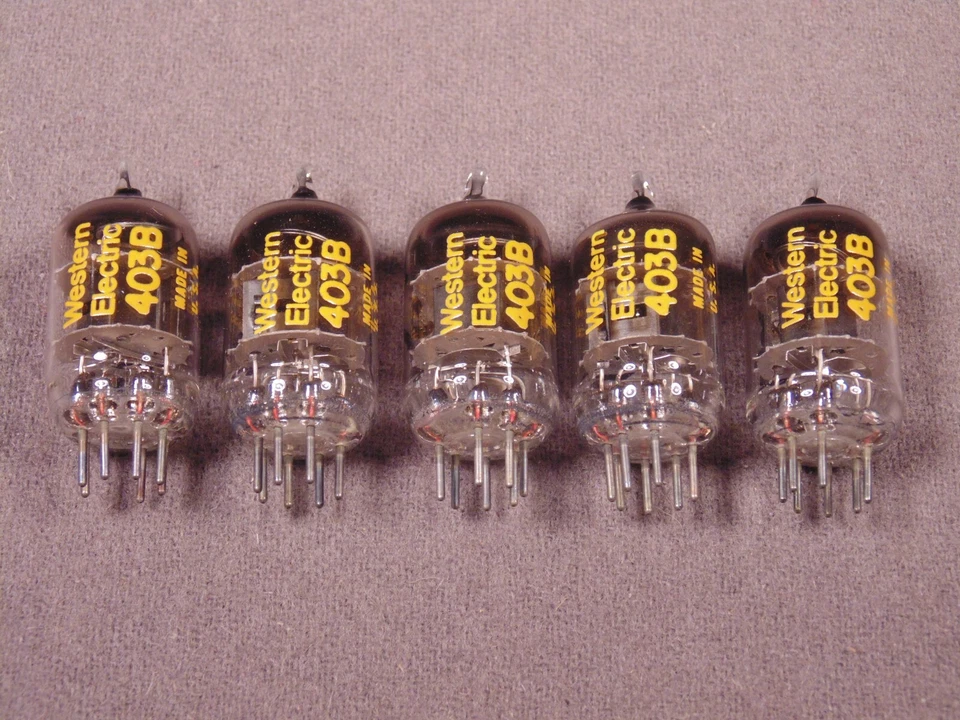 5 403B WESTERN ELECTRIC HiFi усилитель вакуумные трубки лот совпадающие коды 7752 новый из старых запасов - Изображение 2 из 4