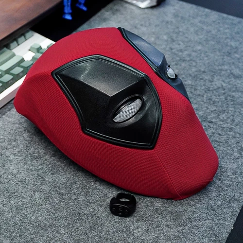 Máscara facial completa Deadpool 3 control remoto luz ojos móviles casco accesorios para disfraces - Imagen 2 de 7