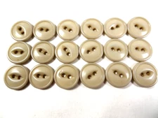 18 Light Tan ACRYLIC BUTTONS 2-Hole 1/2"