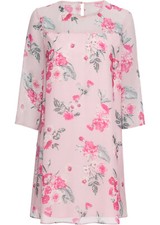Locker geschnittenes Chiffon-Kleid Gr..42