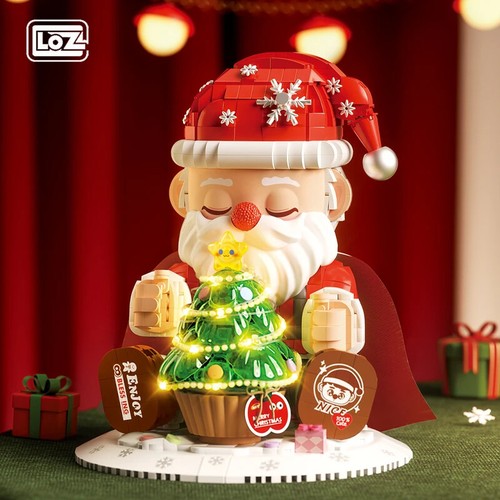 LOZ Christmas Santa Claus Building Blocks LED Night Light Aromatherapy Diffuser - Picture 10 of 10