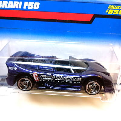1997 Hot Wheels Collector #855 FERRARI F50 Purple w/Chrome SB