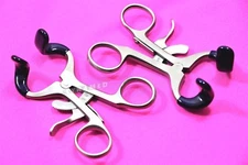 2 German Grade Molt Mouth Gag Blue 4.5" Dental Surgical Instrument with Silicone