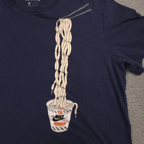 Nike The Nike Tee Mens XL Navy Blue Air Ramen Noodle Cup Graphic T-Shirt - Picture 2 of 10