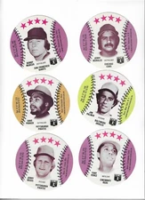 1976 Isaly's Crane Discs U-CHOOSE Aaron Carlton Garvey Hunter Koosman Mayberry +