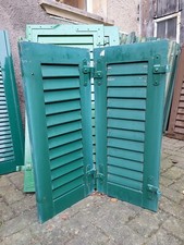 Doppelter Fensterladen - Holz - gebraucht - Höhe 94 cm, Breite 40 cm