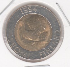 Finland 10 Mark Auerhahn 1994 Bimetal