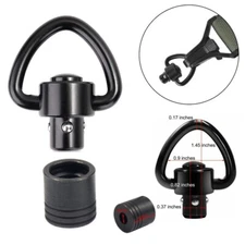 Tactical QD Push Button Sling Swivel Mount Adapter w/ Base For Shotgun Gun Rifle