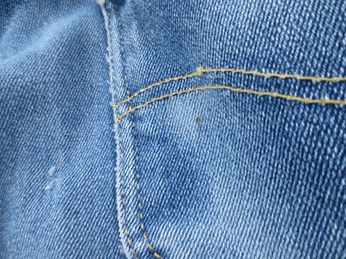 Vintage Lee Riders Jeans Mens 36x25* Actual Blue Denim Blend Faded Made In USA - Picture 22 of 23