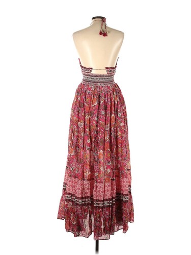 NWT Free People Real Love Maxi in Meadow Combo Floral Cotton Halter Dress L - Picture 7 of 8