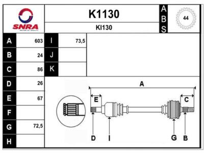 Antriebswelle KIA RIO Kombi Stufenheck 1.5 16V 1.3 vorne links Schaltgetriebe