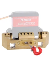 NHX RC Alum Front Bumper Winch Servo Mount w/ 25T Servo Horn & Rope Hook :TRX-4