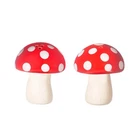 Red Mushroom Salt & Pepper Shakers Cruet Set Cottage Kitchen Novelty Sass &Belle