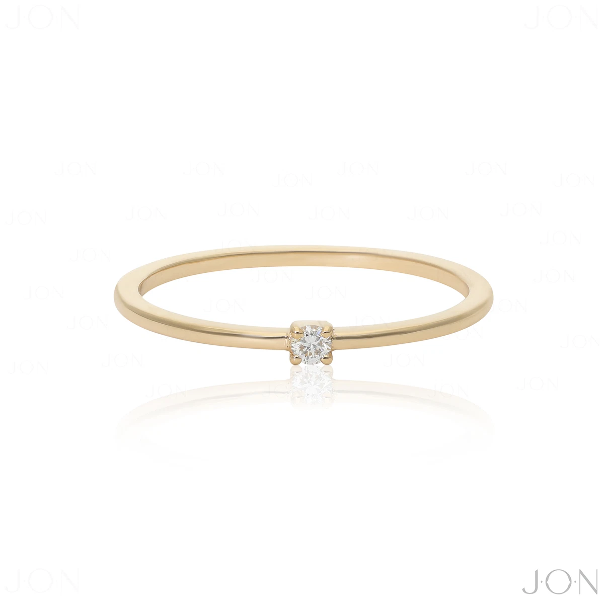 1/50 Ctw Round Cut Diamond Promise Ring in 10K Yellow Gold | Ross Elliott  Jewelers | Terre Haute, IN